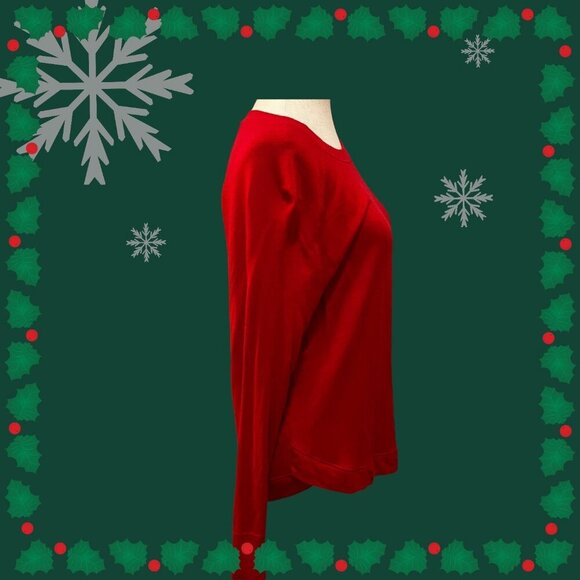 Athleta Womens Red Long Sleeve Crew Neck Athletic Pullover Top Size Small - Picture 2 of 12